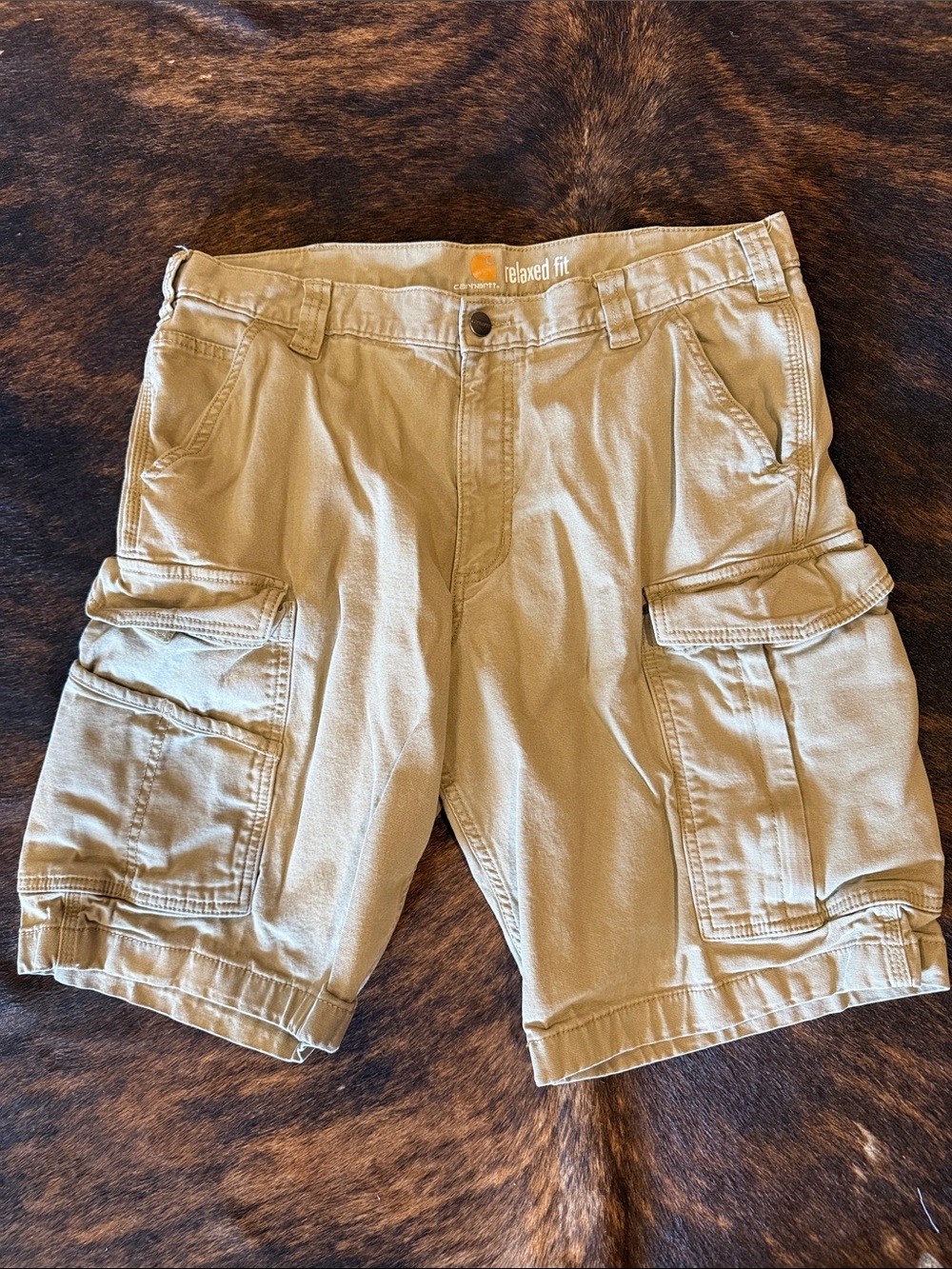 Carhartt Men's Cargo Shorts in Tan Relaxed Fit